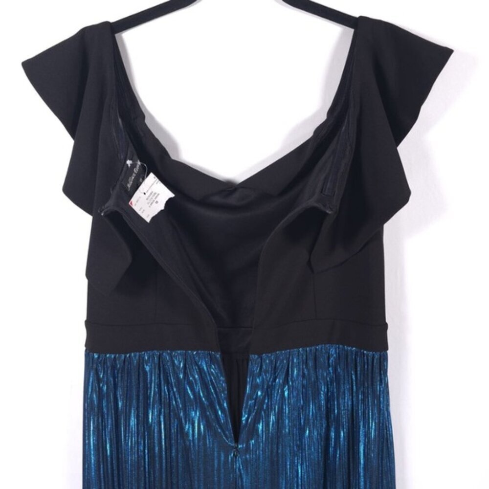 NWT ADDISON EVENINGS‎ Prom Dress Social Satin Pleated Skirt N2350B4 Size 10 - Picture 5 of 15